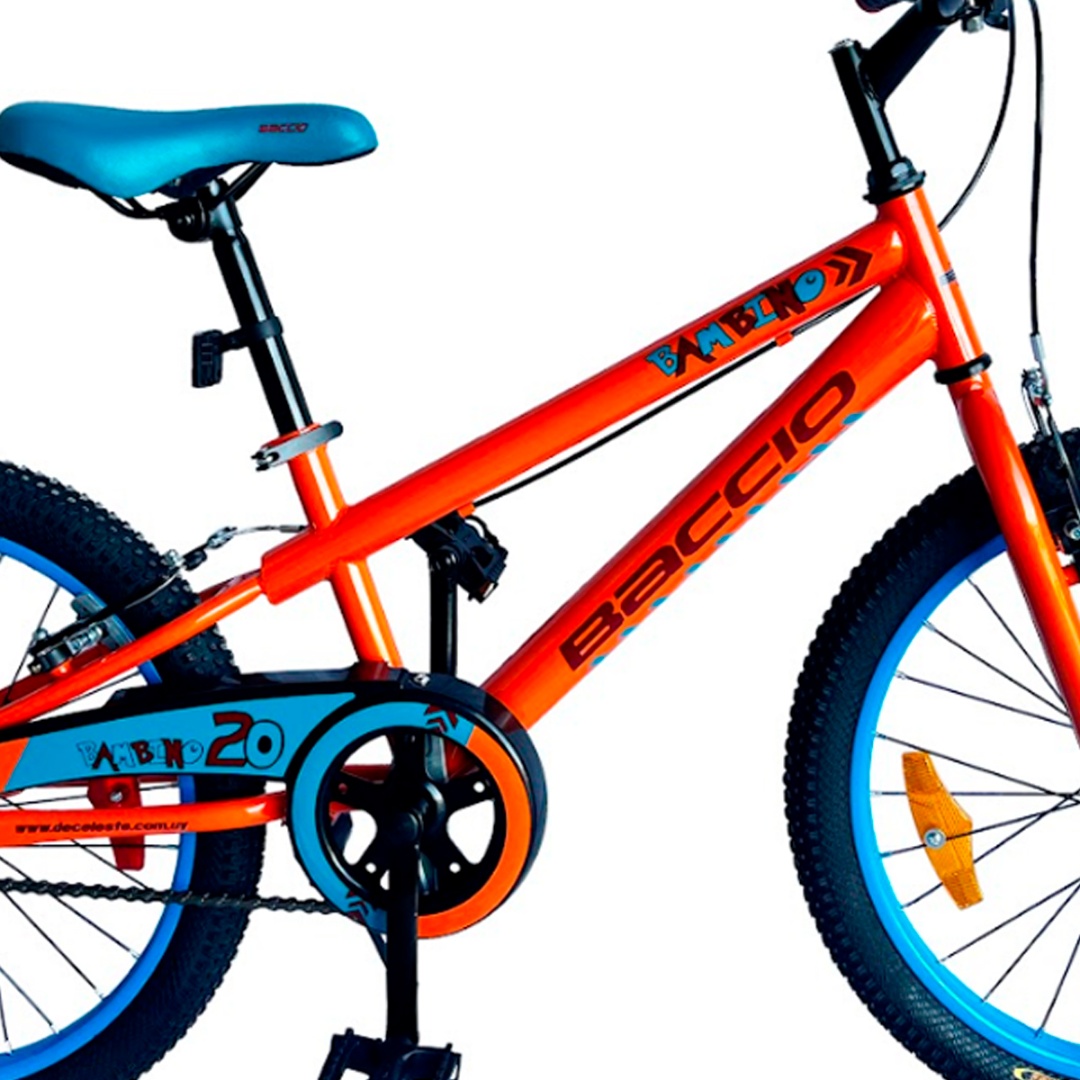 BACCIO Bicicleta BAMBINO rodado 20 Naranja Turquesa Bicicletas