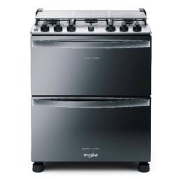 WHIRLPOOL Cocina Doble Horno WFD5NARRUW 5 hornallas