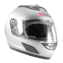 MAXX Casco de Moto Integral Blanco MAXXBLL Talle L