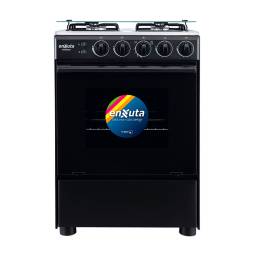 ENXUTA Cocina a Gas 4 Hornallas CENX9604N Negro