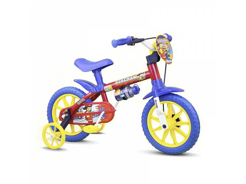 BACCIO Bicicleta FIREMAN rodado 12 Roja/Azul